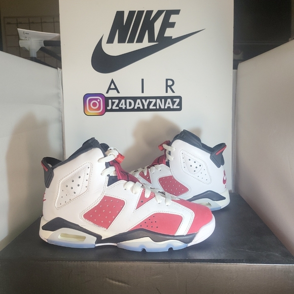 Size 4Y- Jordan 6 Retro Carmine 2021 VNDS ICY!!! 5.5 WMN..Wmns 5.5.Fits Men Size - Picture 1 of 16